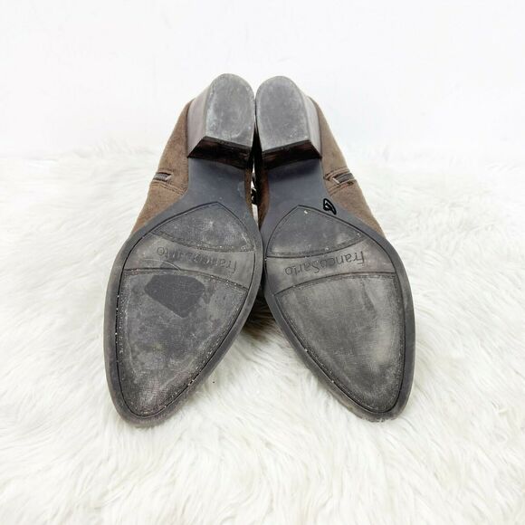 2/$30 Franco Sarto 9.5 M Womens Brown Faux Suede Gabie Ankle Booties - Picture 10 of 11